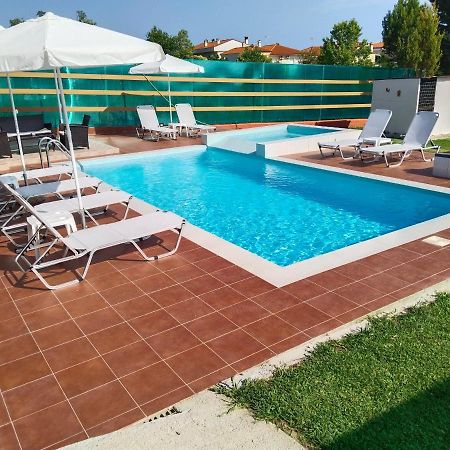 Maria Lemoni Swimming Pool Apartment Nea Skioni Bagian luar foto
