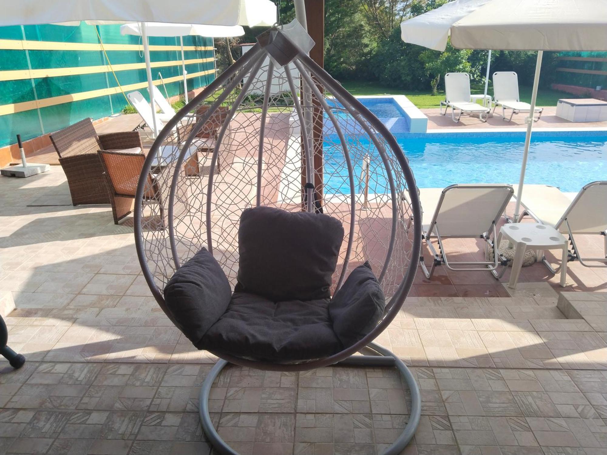 Maria Lemoni Swimming Pool Apartment Nea Skioni Bagian luar foto
